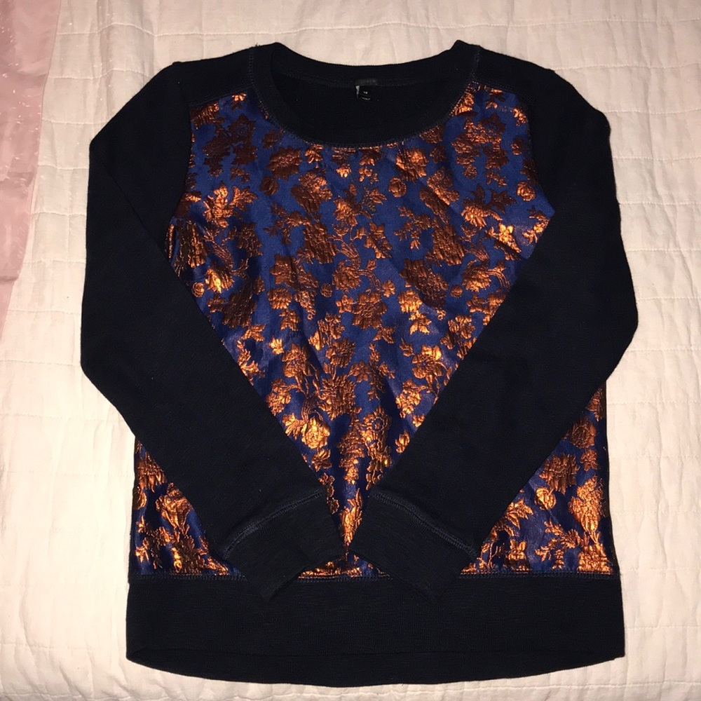 J.Crew XS Print crew-neck sweater